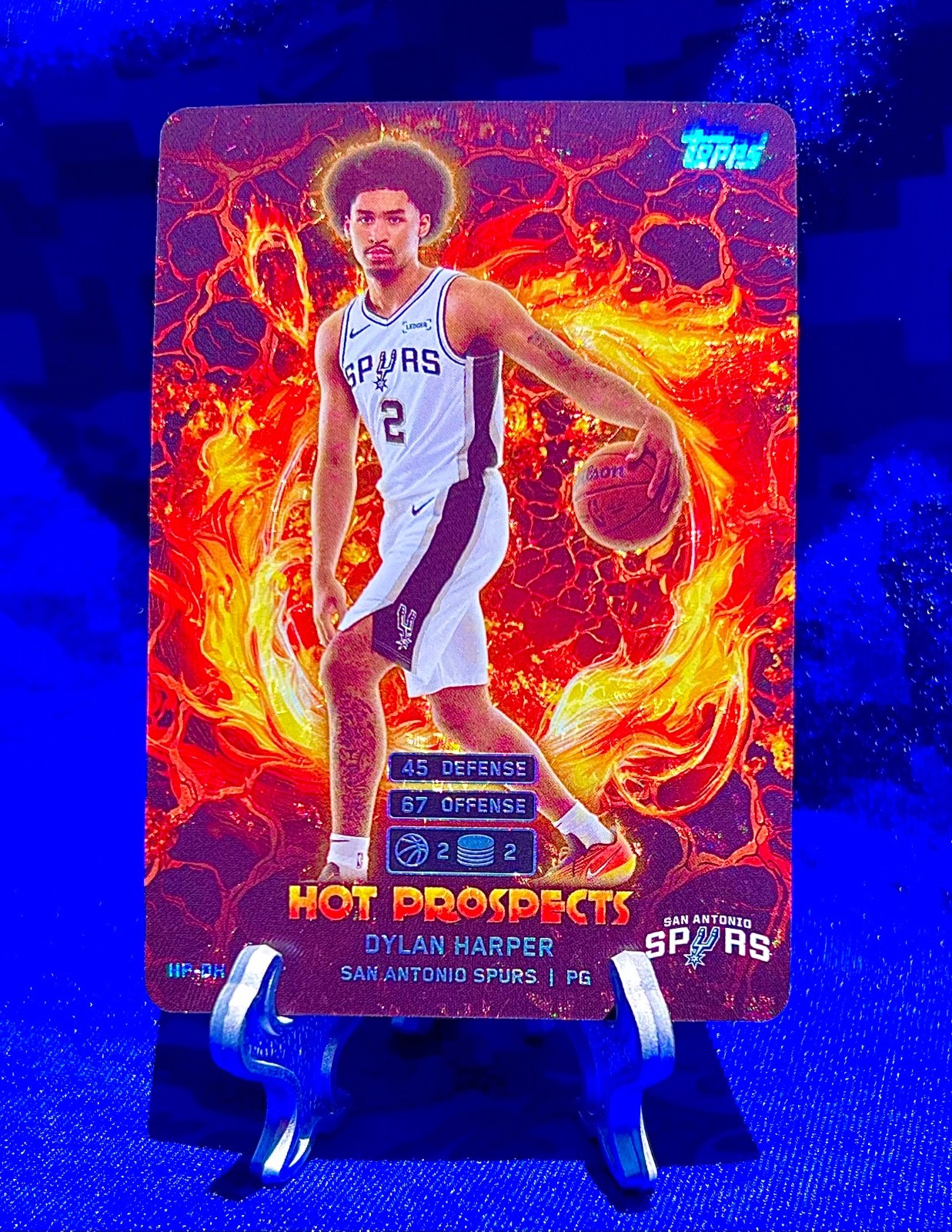 DYLAN HARPER 2025 Topps Hot Prospects HOLO FOIL #HP DH rookie SPURS