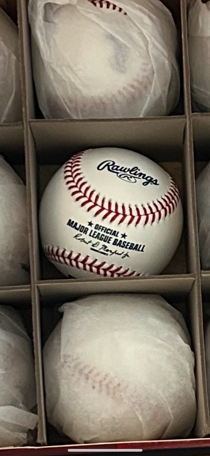(12) Rawlings Official MLB Baseball 1 DOZEN Manfred ROMLB