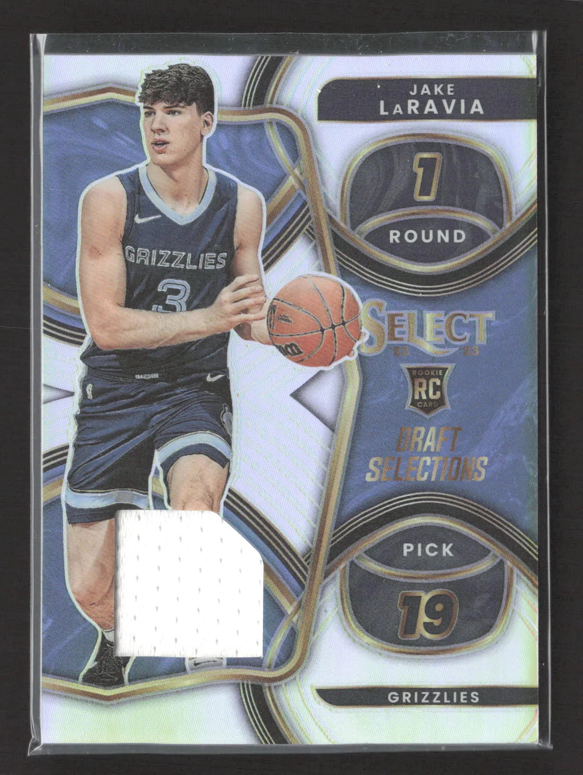2023 Panini Select Prizm Draft Selections Jake LaRavia #DSM-JL RC Jersey