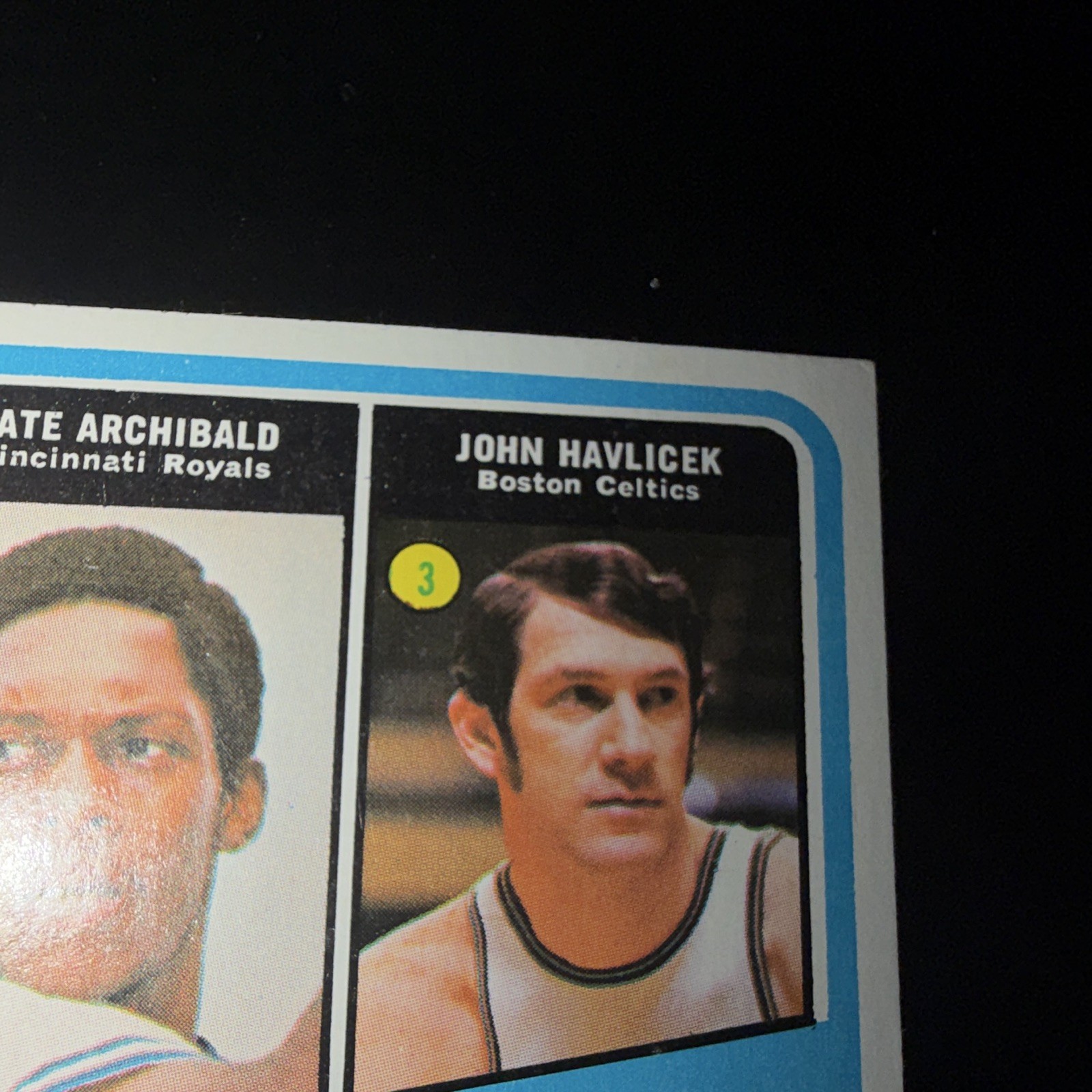 Topps Kareem Abdul-Jabbar Tiny Archibald John Havlicek #172 1972-73