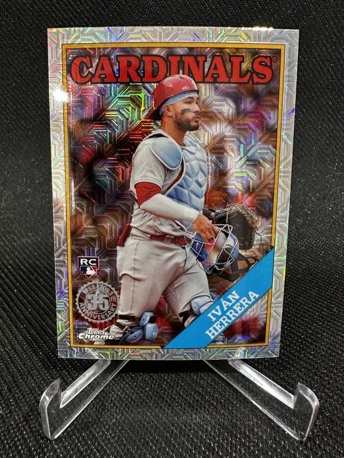 2023 Topps Chrome Mojo Refractor 1988 Throwback Ivan Herrera #T88C-60 (RC)