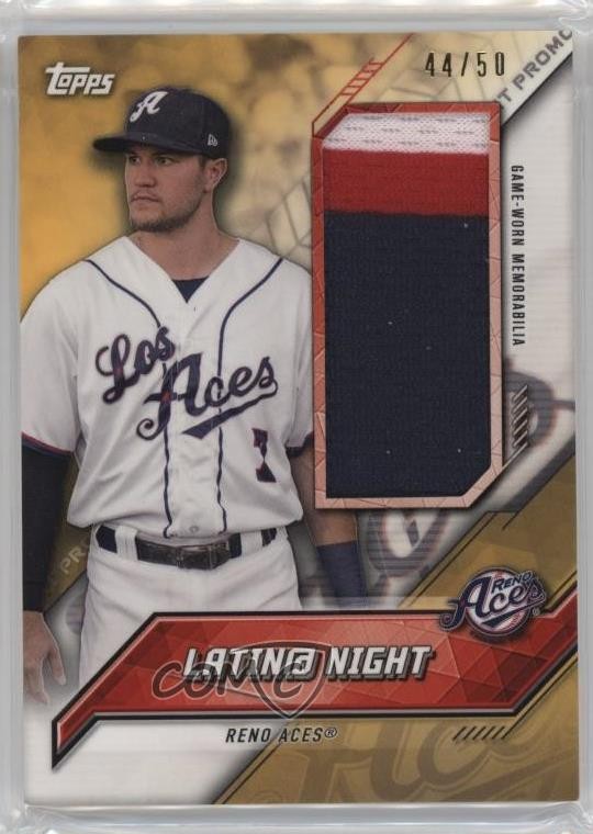 2017 Pro Debut Promo Night Uniforms Gold Relics /50 Reno Aces Team Latin@ 6h5