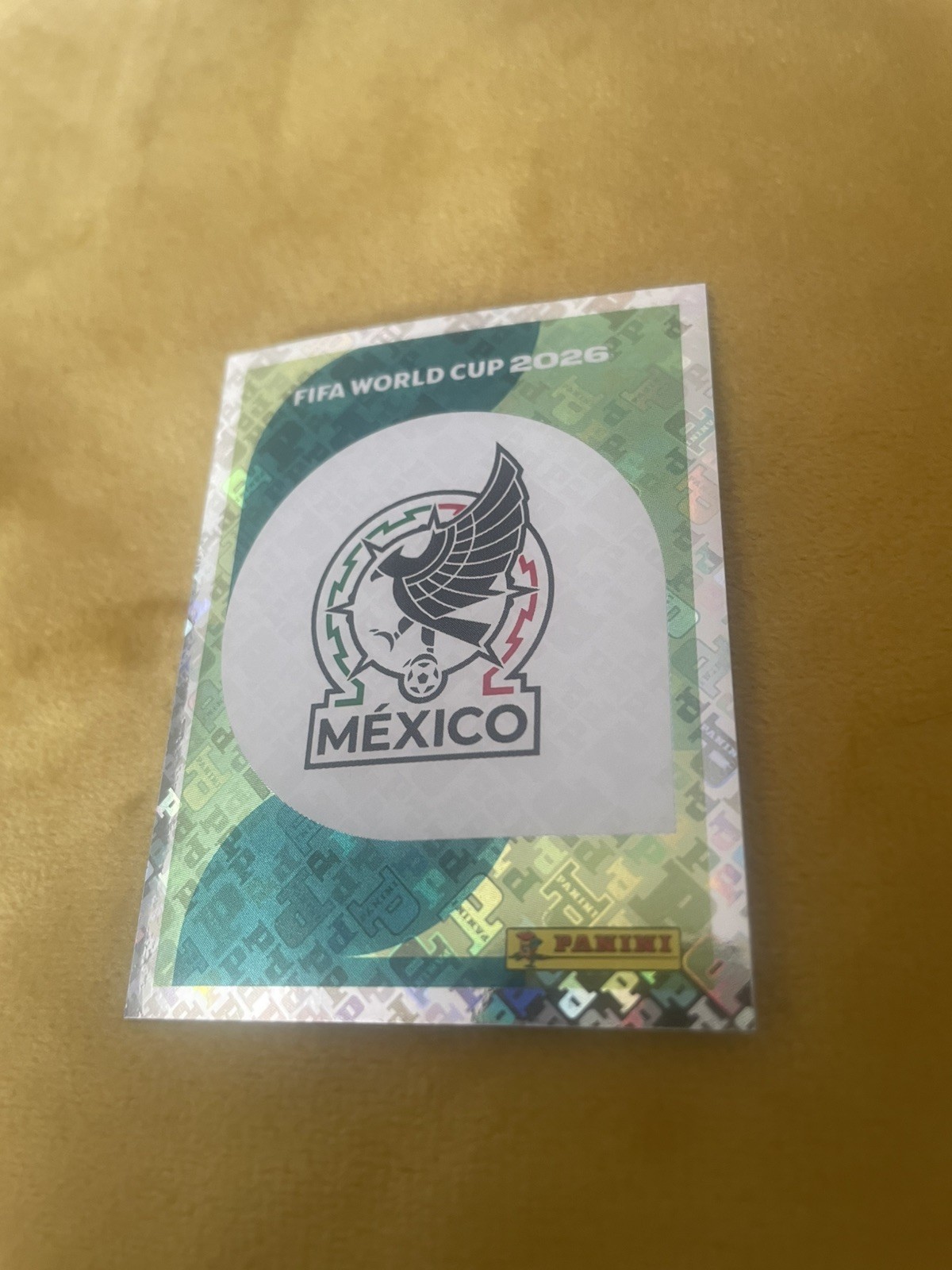 2026 #MEX 1 MEXICO FOIL BADGE GROUP A PANINI STICKER FIFA WORLD CUP 26 EXC