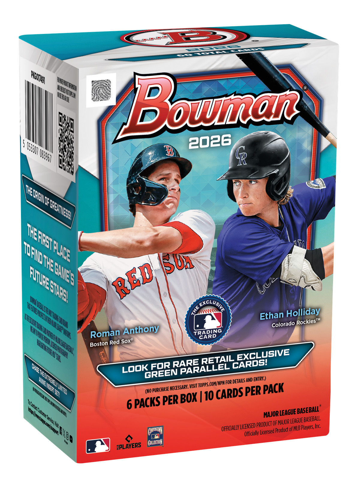 2026 BOWMAN BASEBALL VALUE BLASTER BOX (60 Cards) w/Chrome MLB New Presale QTY