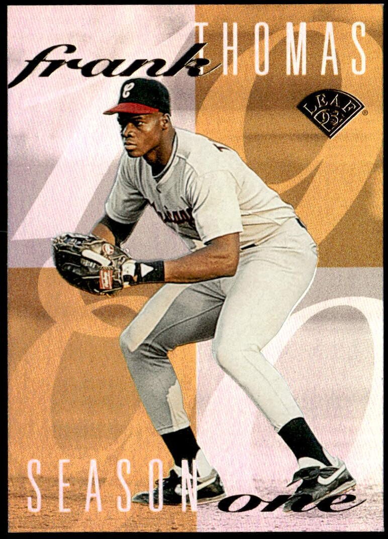 1995 Leaf #1 Frank Thomas Frank Thomas Season One E1