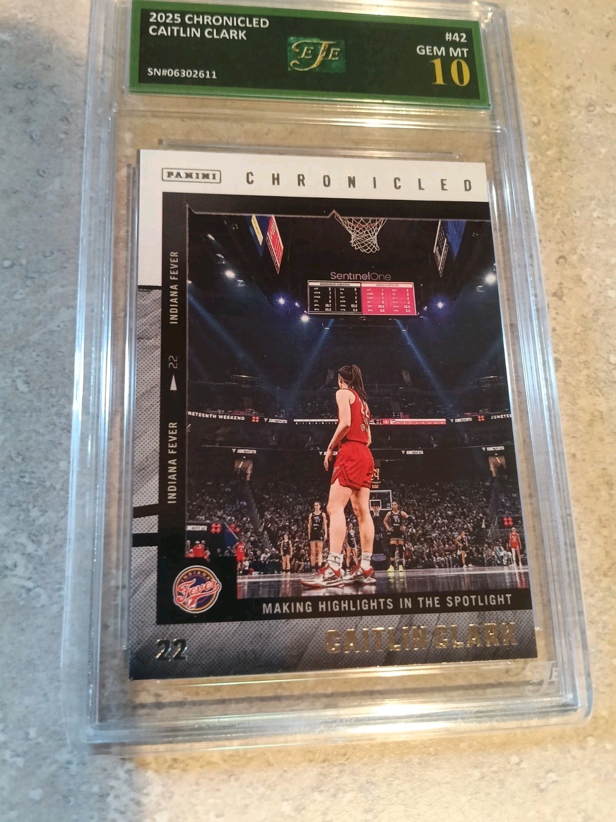 2025 Caitlin Clark Gem Mint 10 Chronicled Card