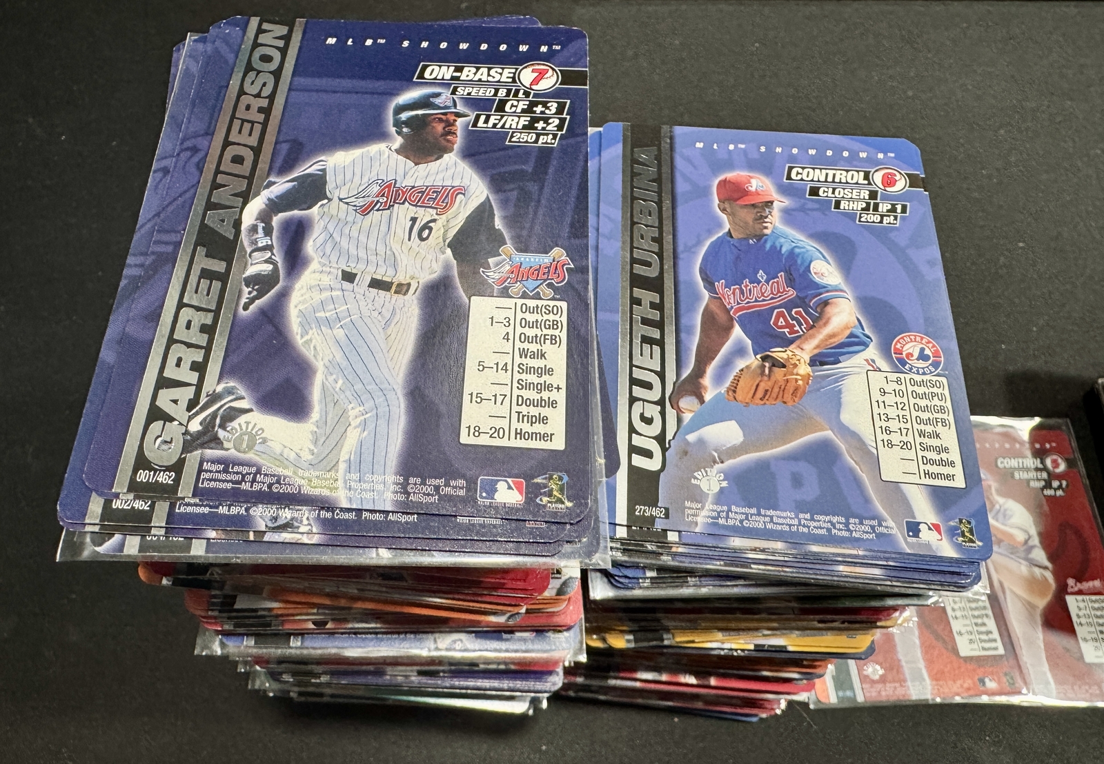 2000 MLB Showdown 1st Edition Baseball Cards 251-462 FOILS – Complete Your Set