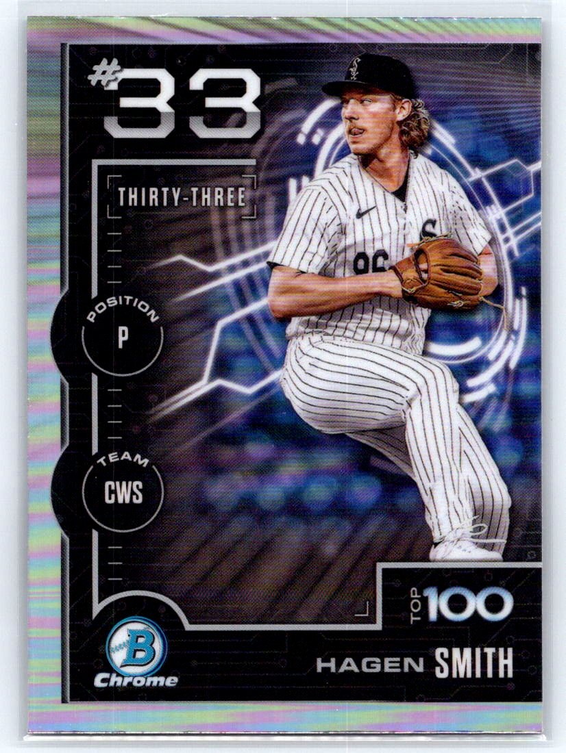 2025 Bowman Hagen Smith Bowman Scouts Top 100 #BTP-33 Chicago White Sox