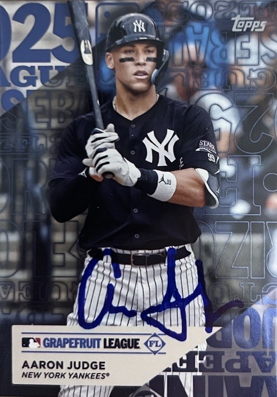 Aaron Judge 2025 Topps TG-2 Autographed Card