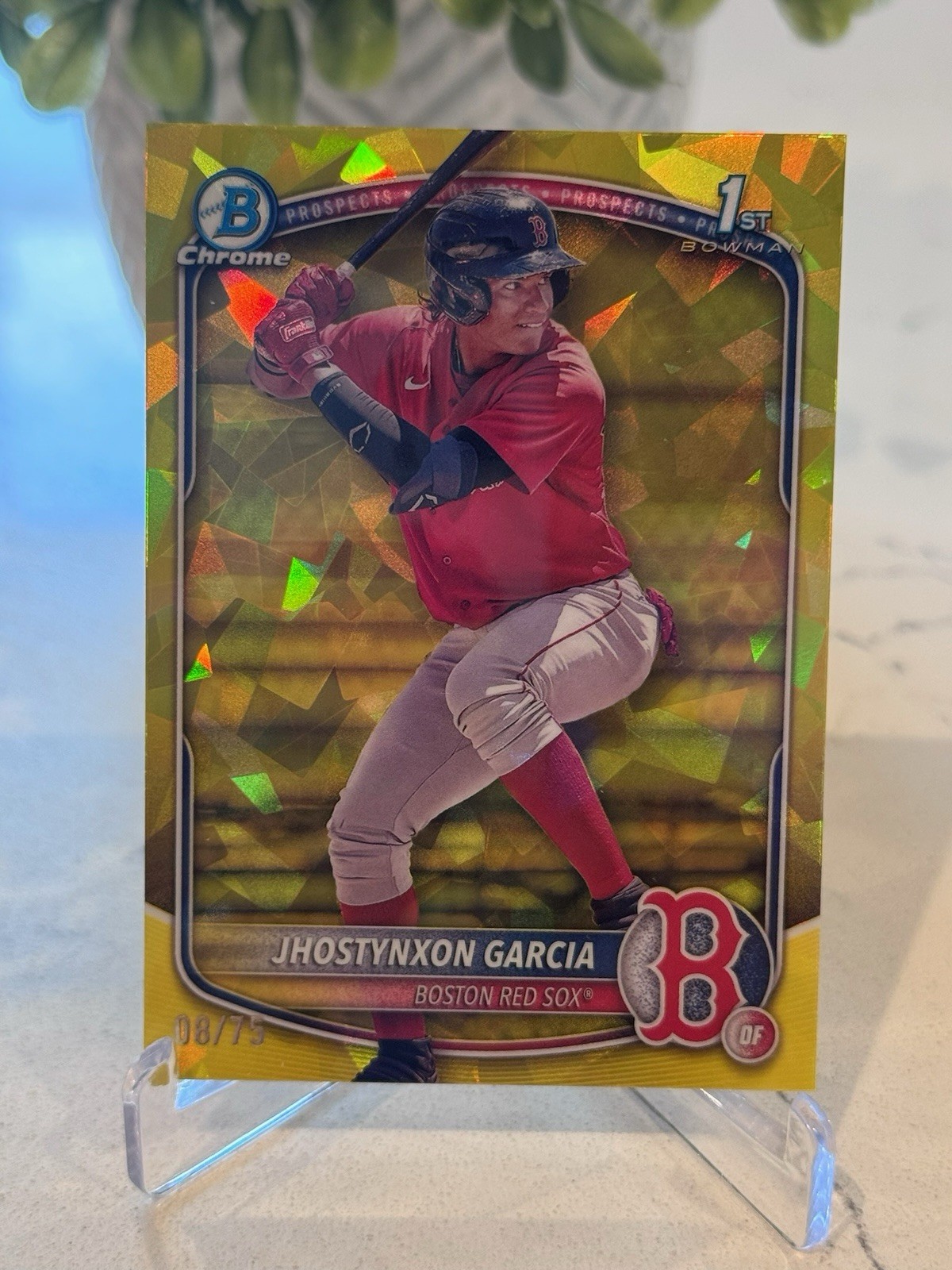2025 Bowman Sapphire Edition- Chrome Prospects Jhostynxon Garcia Yellow /75