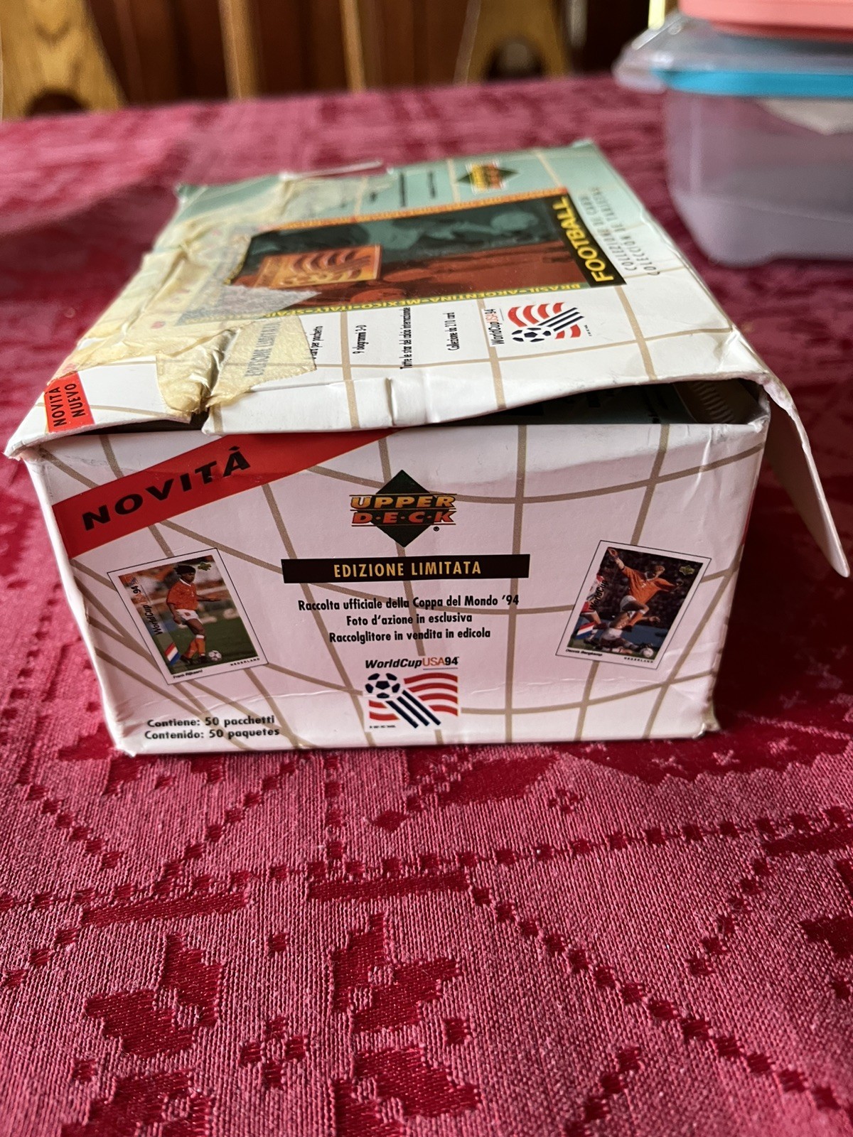 Upper Deck World Cup USA 1994 Soccer Card Box 50 packs Open box