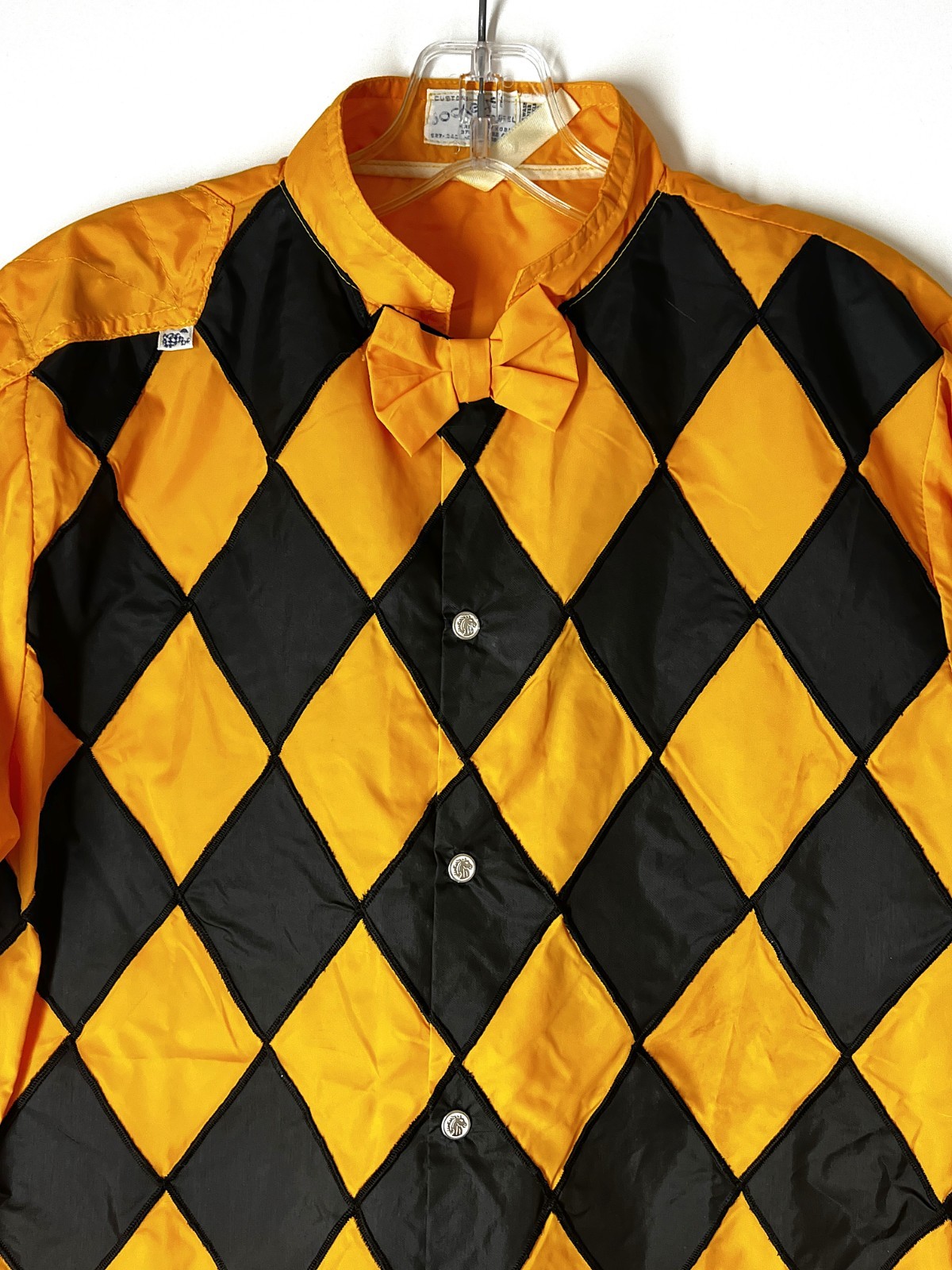 VTG SOLID GOLD STABLE 24K HORSE RACING JOCKEY SILKS by CUSTOM JOCKEYS APPAREL