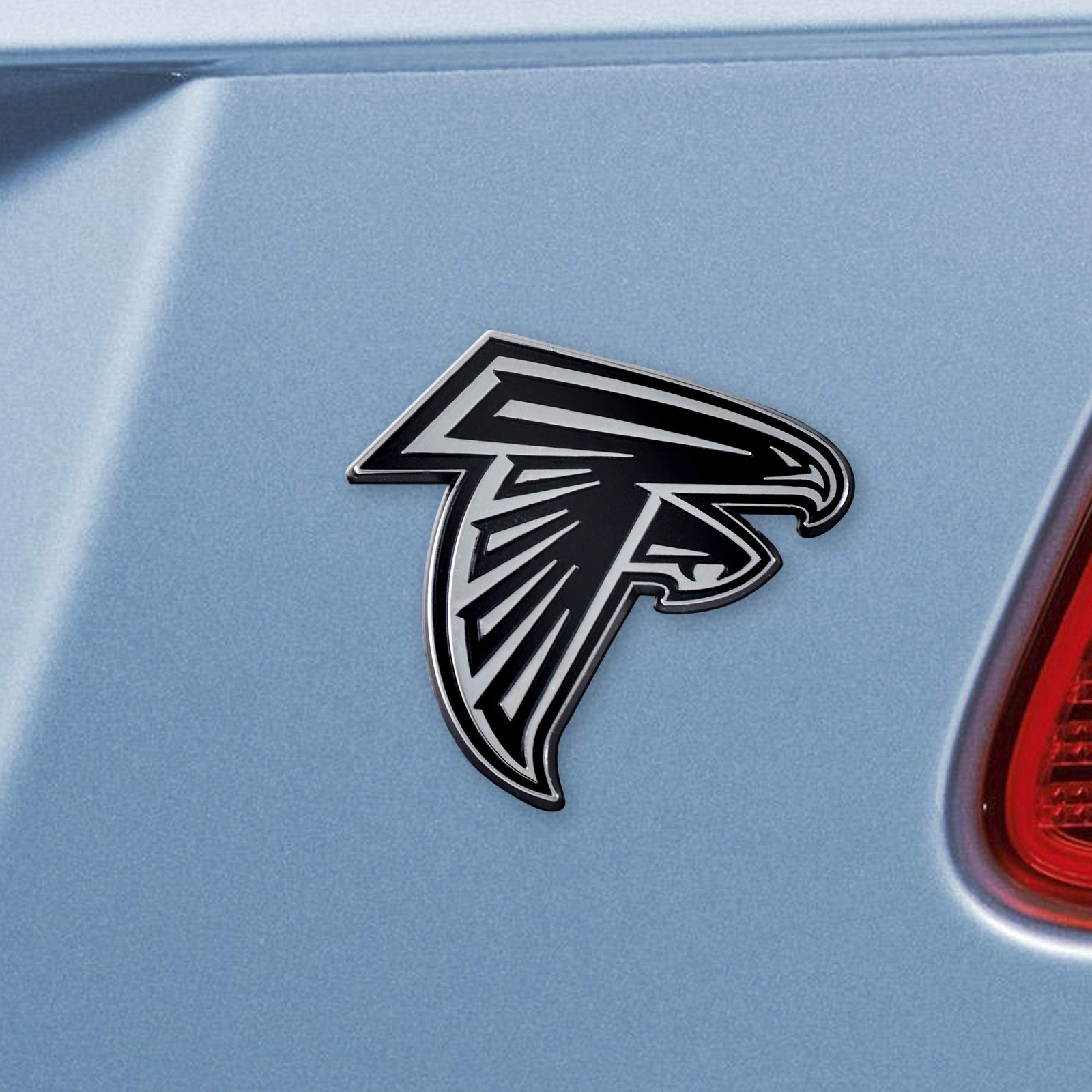 Atlanta Falcons Premium Solid Metal Raised Auto Emblem Shape Cut Adhesive…