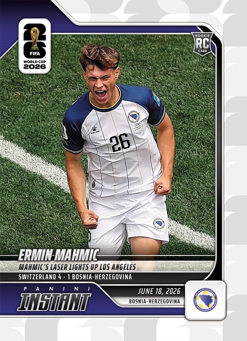 2026 Panini Instant FIFA World Cup 63 Ermin Mahmic Bosnia-Herzegovina RC PRESALE