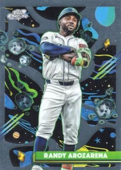 Randy Arozarena 2025 Topps Chrome Cosmic #144 Seattle Mariners