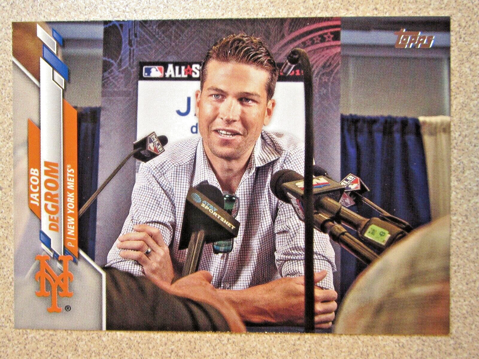 2020 TOPPS UPDATE #U-299 JACOB deGROM SHORT PRINT SP VARIATION NEW YORK METS