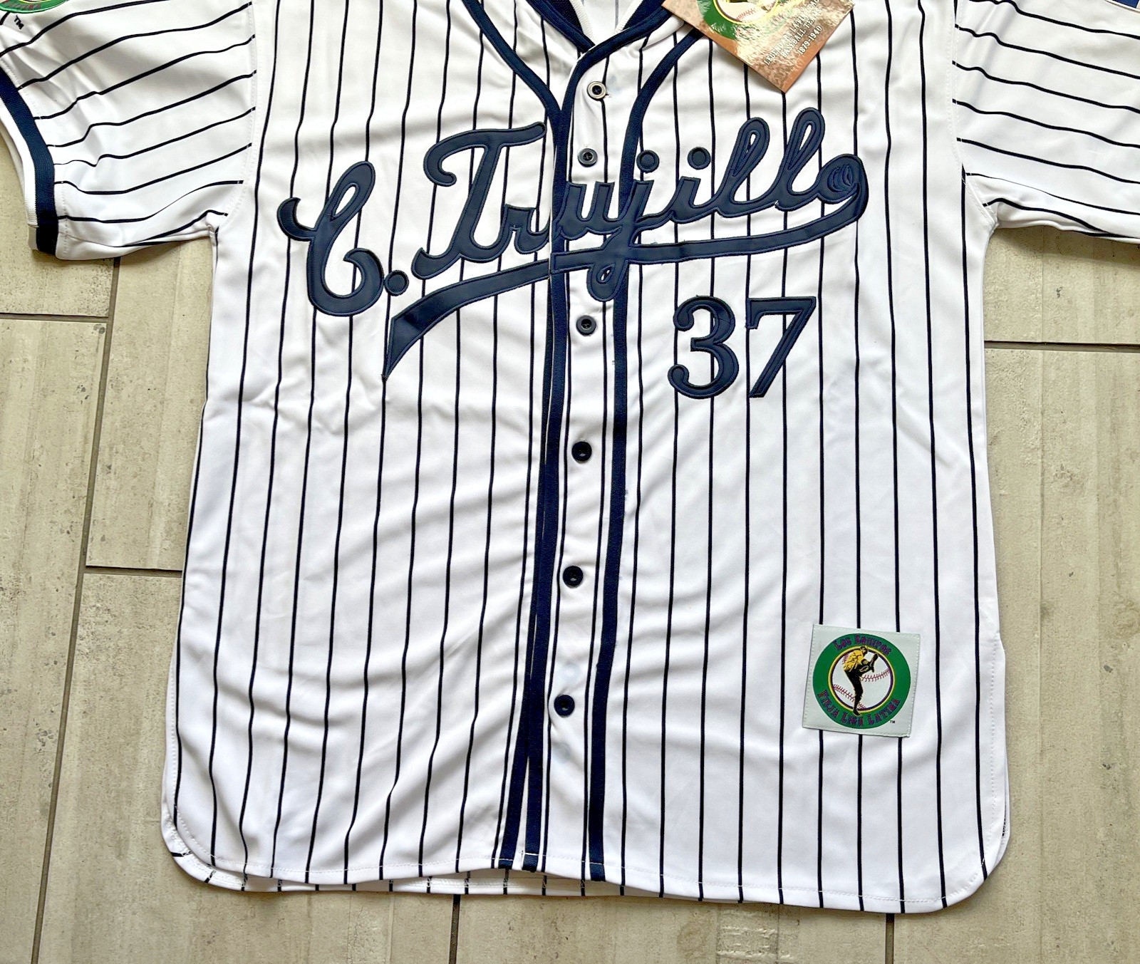 LATIN LEAGUE CIUDAD TRUJILLO THROWBACK (1879-1940) BASEBALL JERSEY #37 Sz M