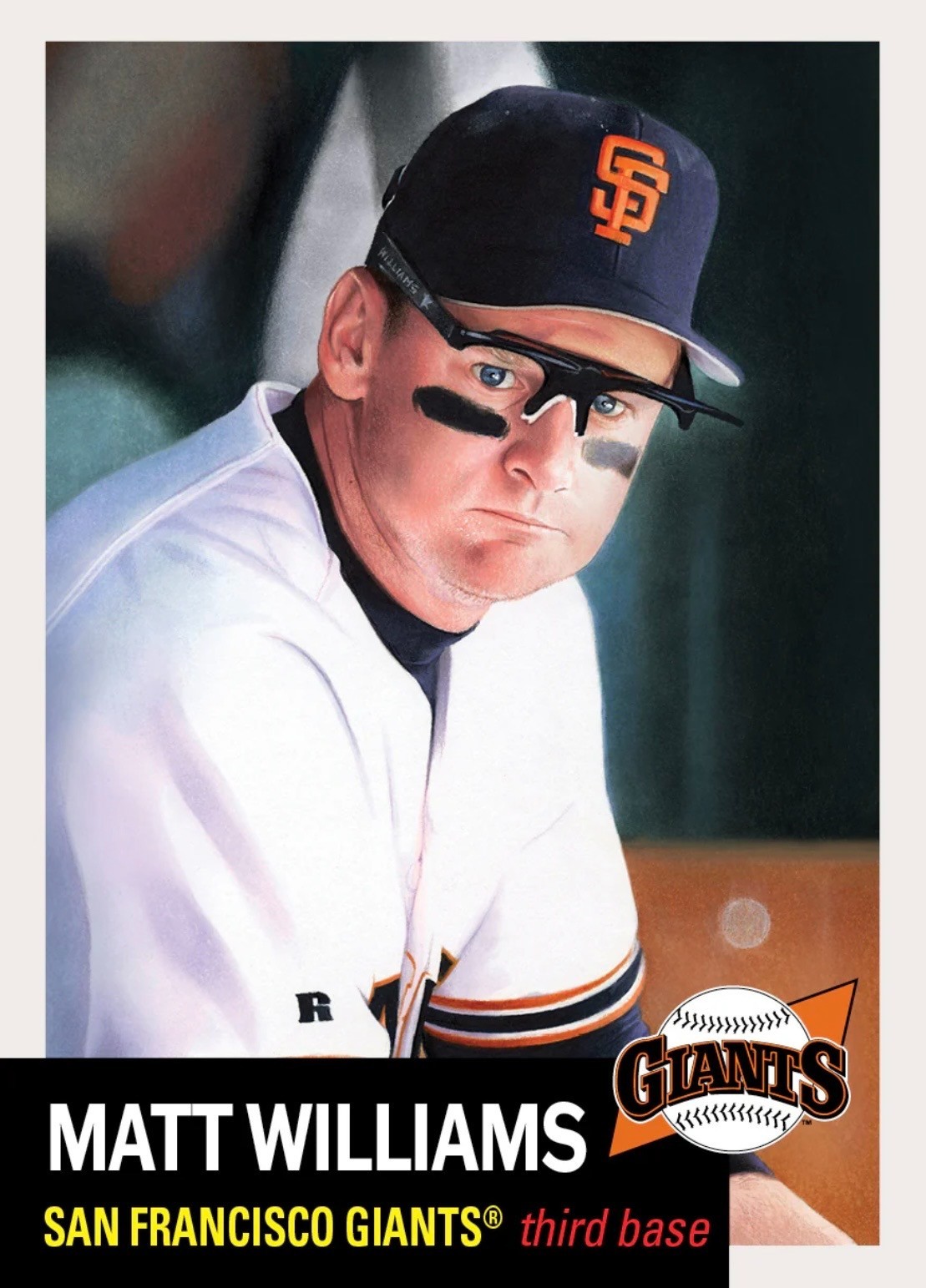 TOPPS BASEBALL MLB LIVING SET CARD SAN FRANCISCO GIANTS MATT WILLIAMS #925
