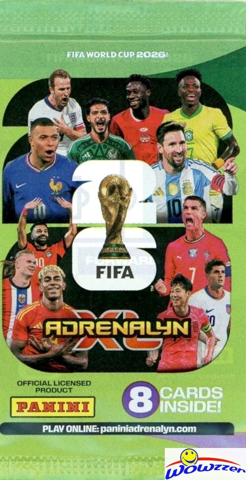 2026 Panini Adrenalyn XL WORLD CUP Soccer Factory Sealed Foil Booster Pack!