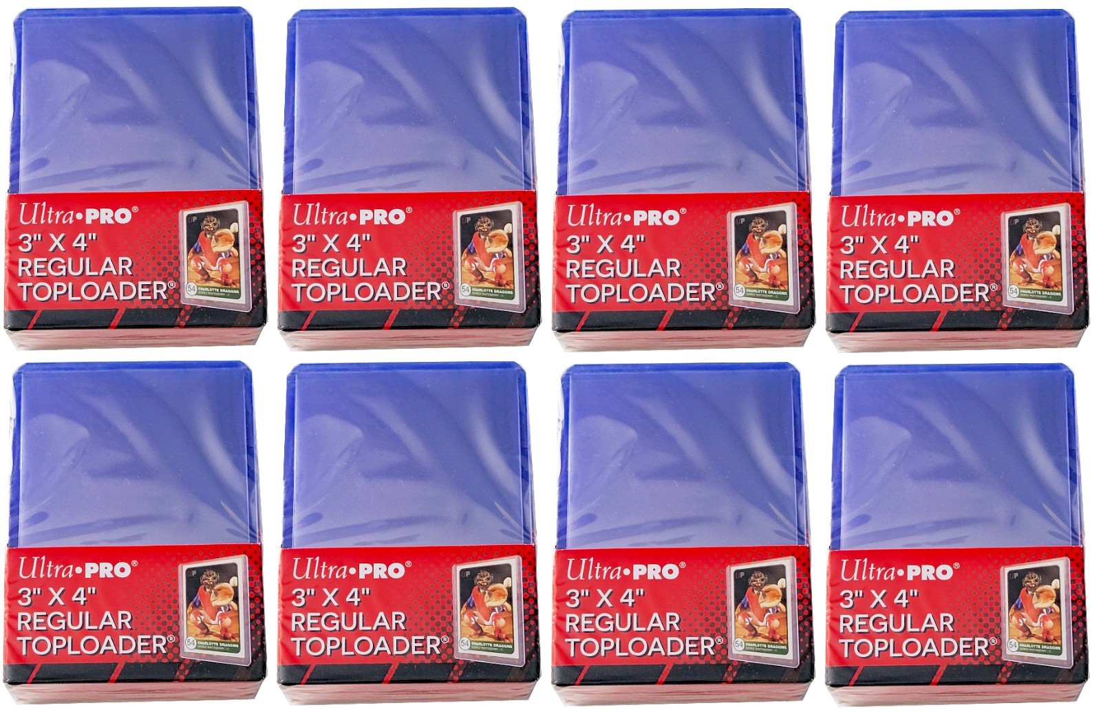 200 Ultra Pro 3×4 Regular Toploaders New Rigid Clear Standard Size Card Sleeves