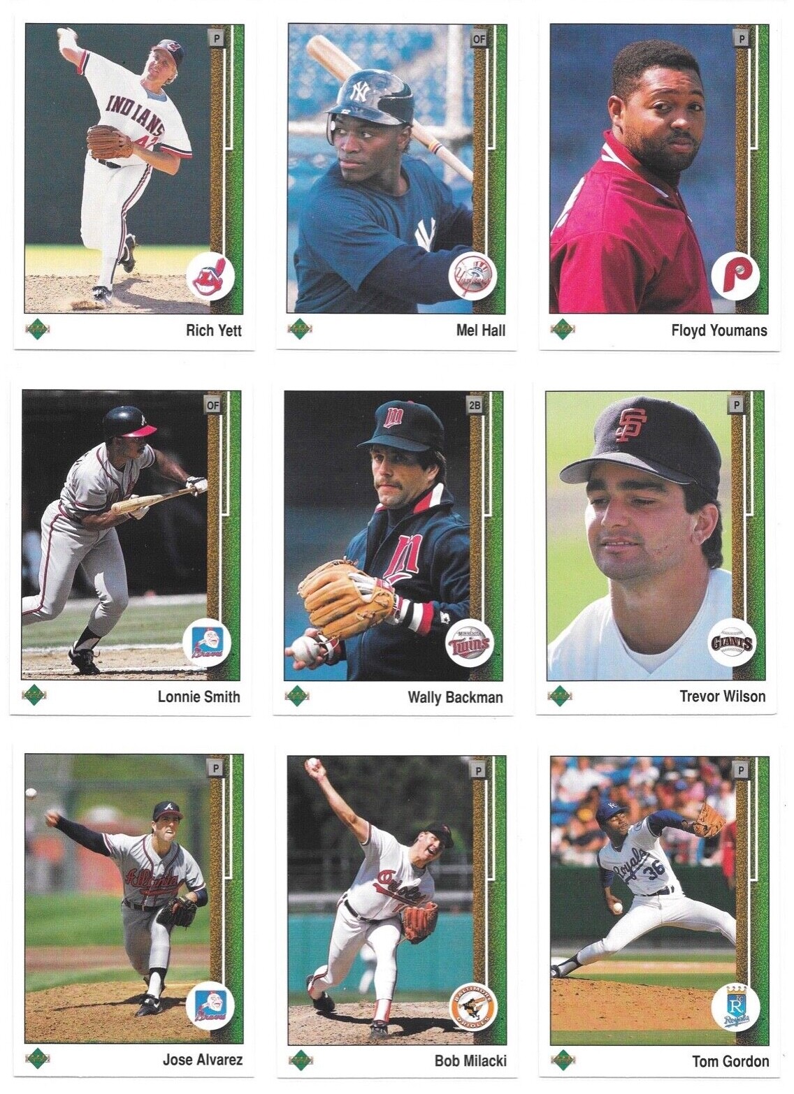 1989 Upper Deck High # Series Baseball Trading Cards #s 701-800 / Choose / mb29