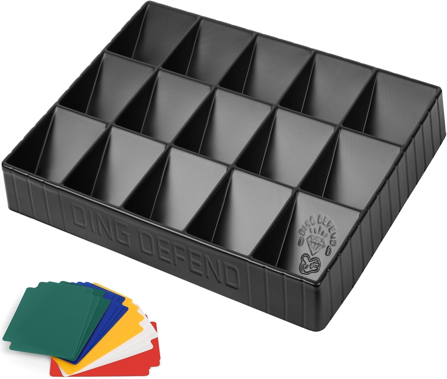 2 Pack Card Sorting Tray – Stackable Trading Cards Organizer, 15-Compartment …