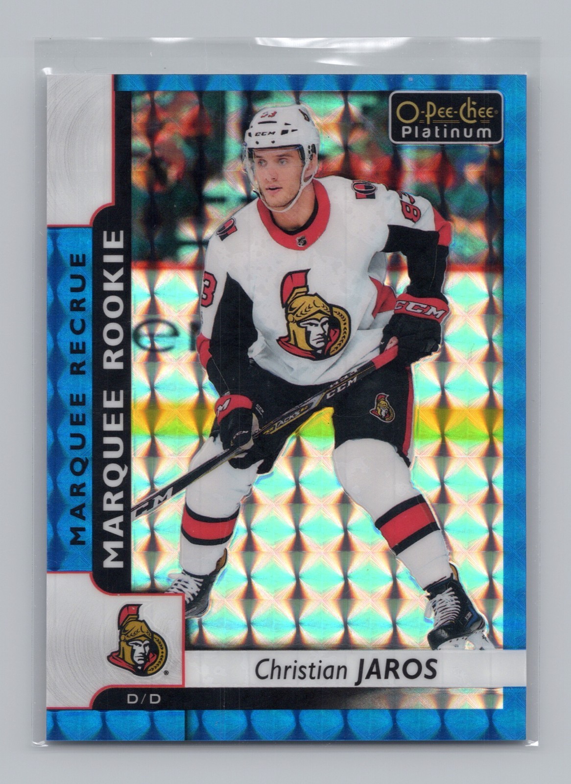 2017-18 O-Pee-Chee Platinum Rookie Christian Jaros #169 Royal Blue Cubes /99 RC