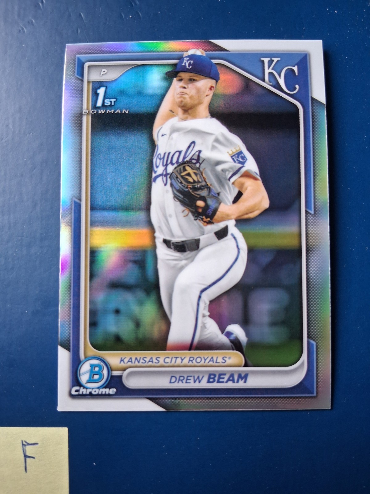 2024 Bowman Chrome Refractor Drew Beam #BDC-75 Kansas City Royals