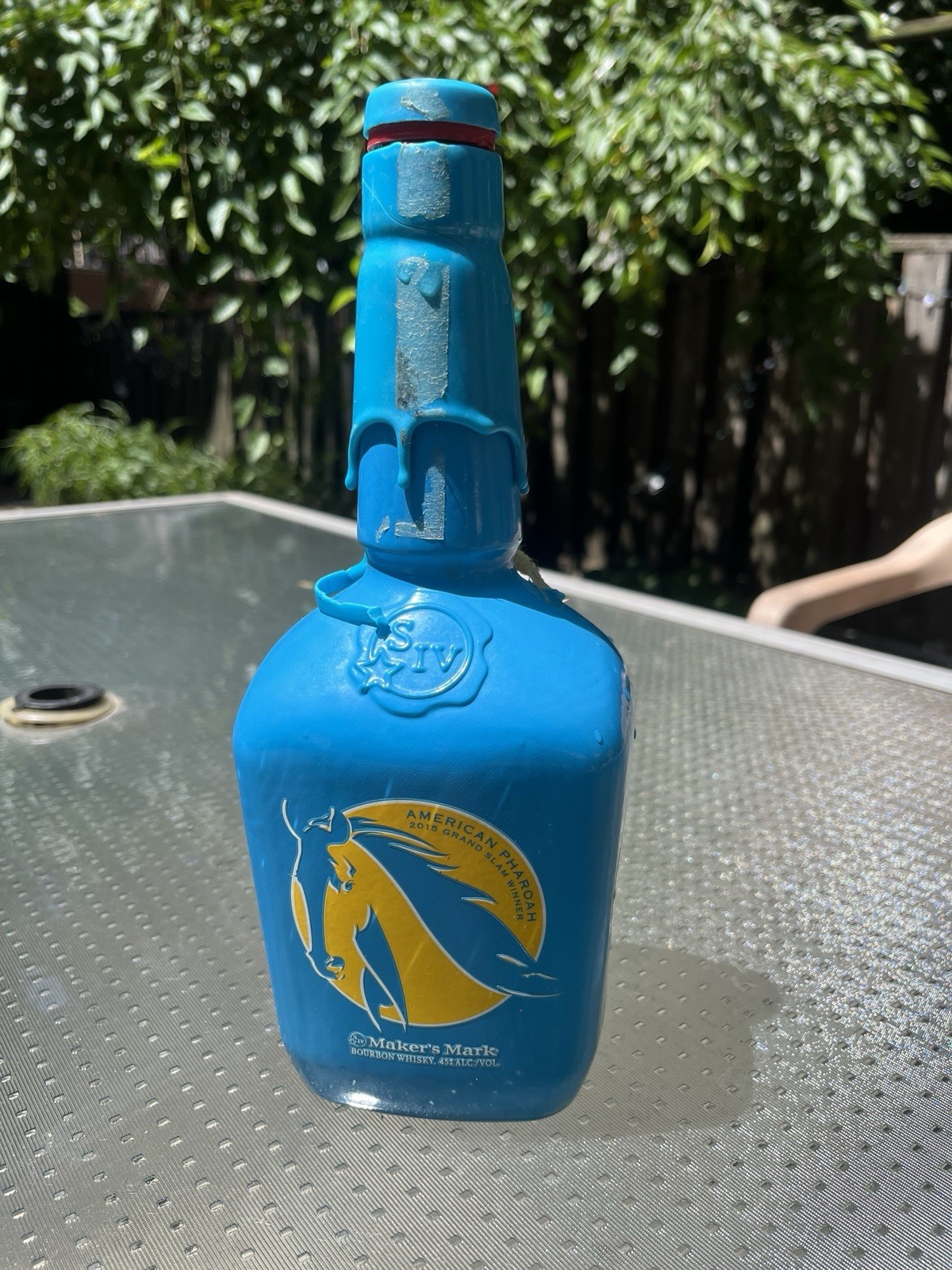 Makers Mark American Pharoah Whiskey Bourbon Decanter Bottle Limited Ed. EMPTY