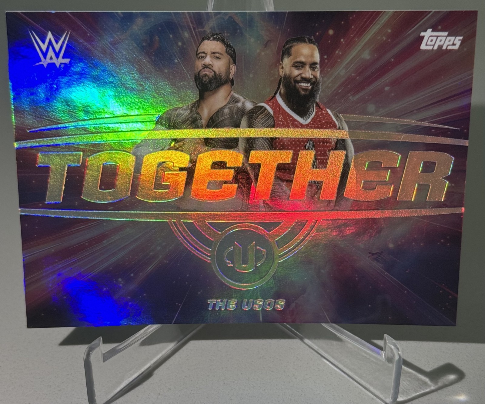 2025 Topps Universe WWE – The Usos (Jey & Jimmy) – Together – Case Hit/SSP!
