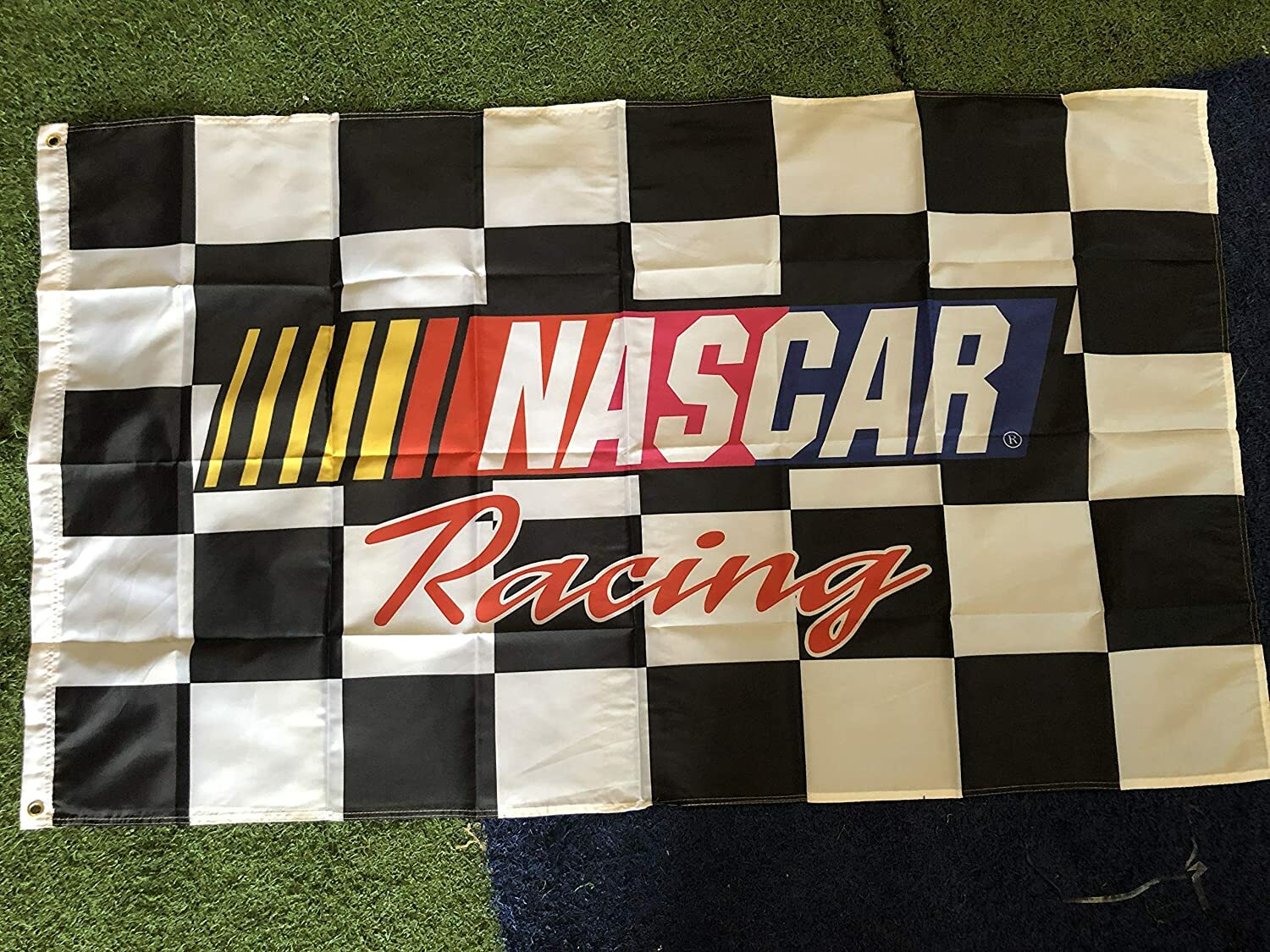 Nascar Racing Checkered Flag 3x5FT – With Grommets MULTICOLOR