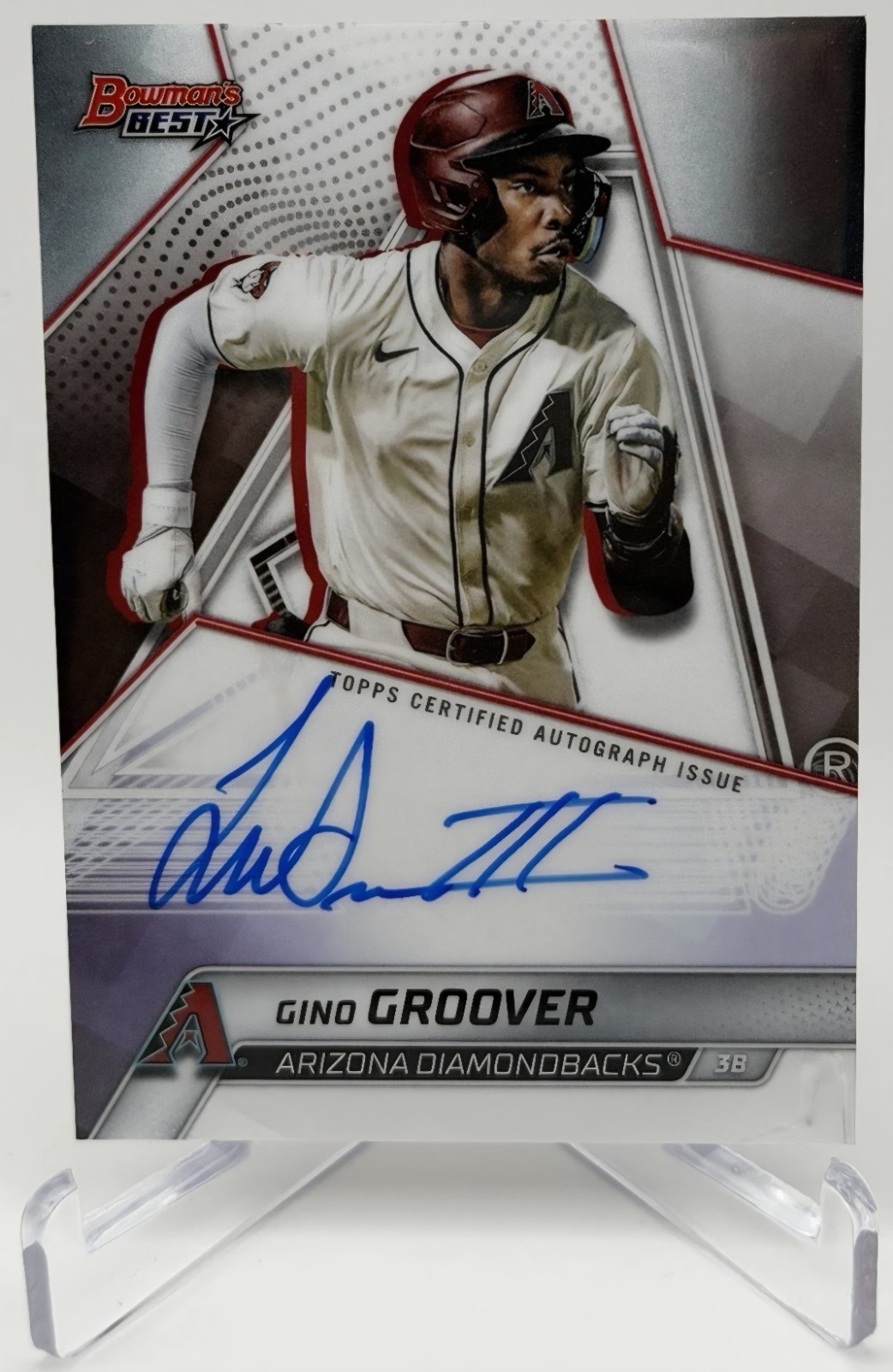 LuJames Gino Groover 2025 Bowman’s Best Auto B25-GG Arizona Diamondbacks 🔥🔥
