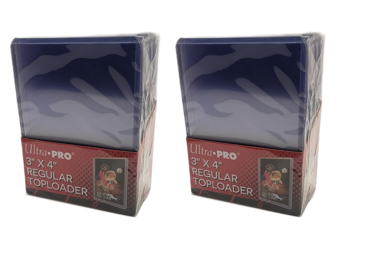 (50) Ultra-Pro Toploading Trading Card Holders Regular Hard Case Toploaders
