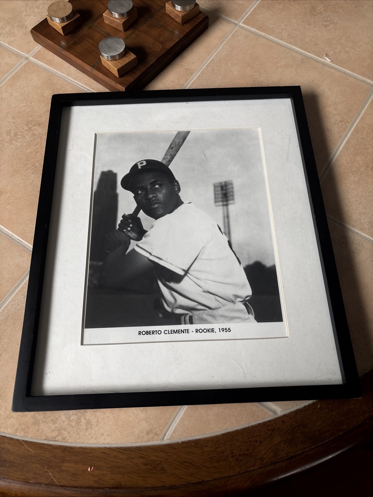 Roberto Clemente Rookie Year Photo Framed (10.5in/13in)