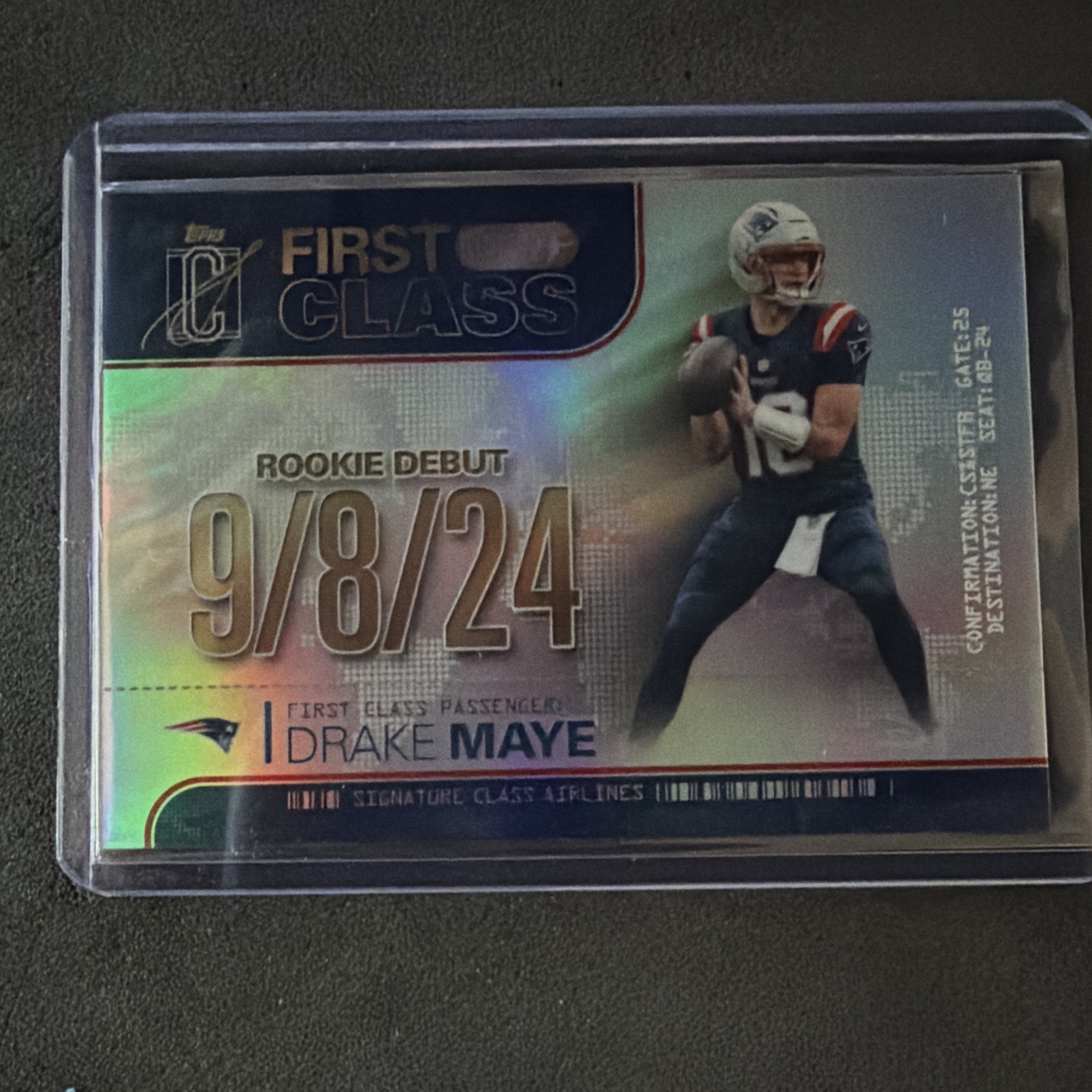 2025 Topps Signature Class – Drake Maye First Class FC-4 SSP/Case Hit