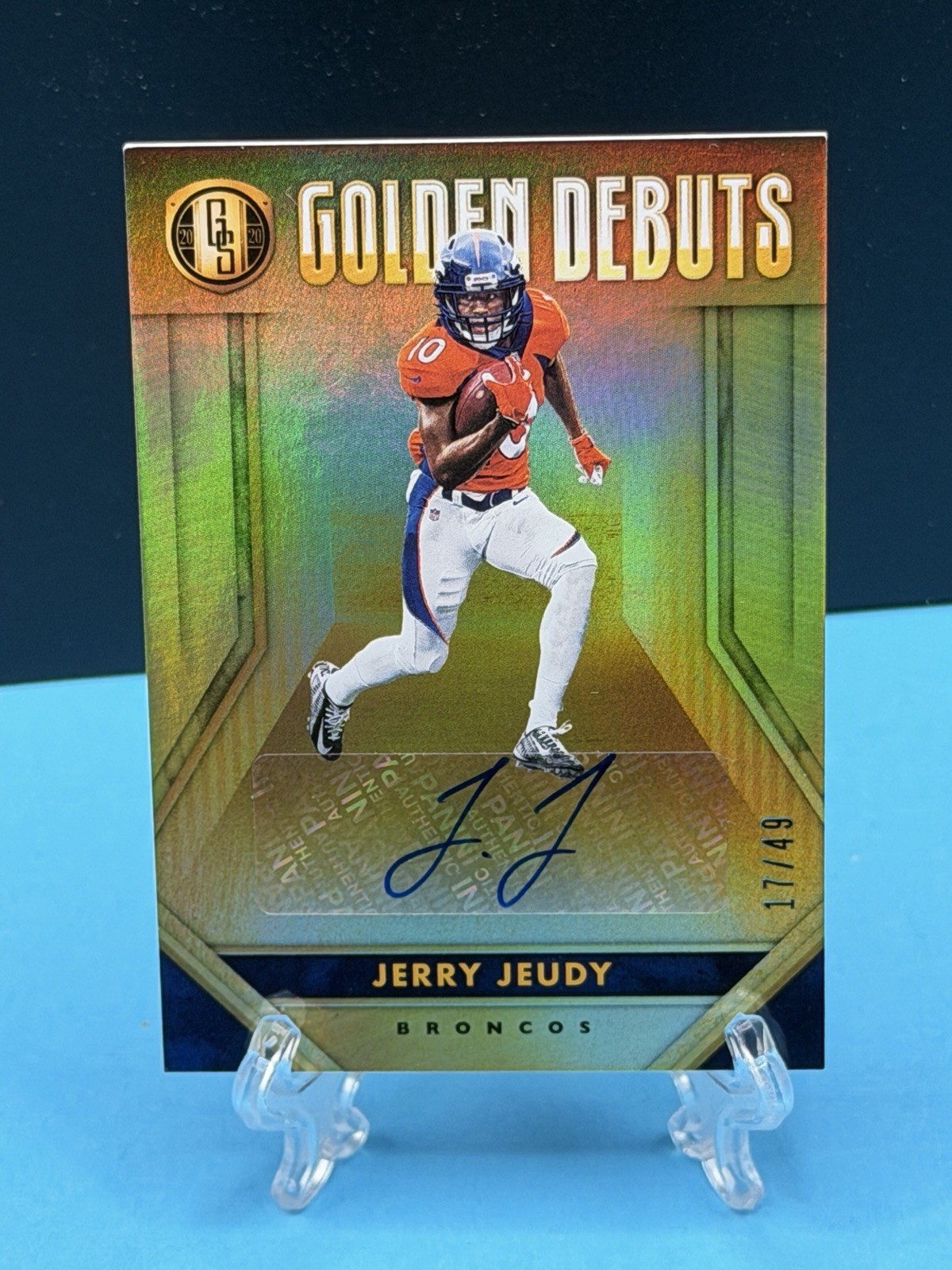 2020 Panini Gold Standard – Golden Debuts Autographs Jerry Jeudy #GD6 /49 Rookie