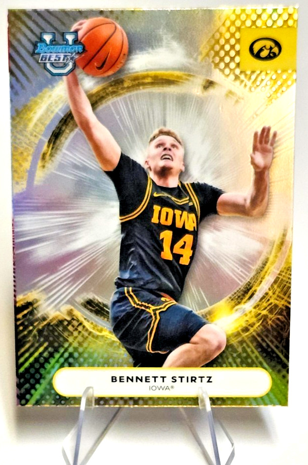 BENNETT STIRTZ Color Match Iowa 1st Rnd Pick OK City Thunder 2026 Bowman Best U
