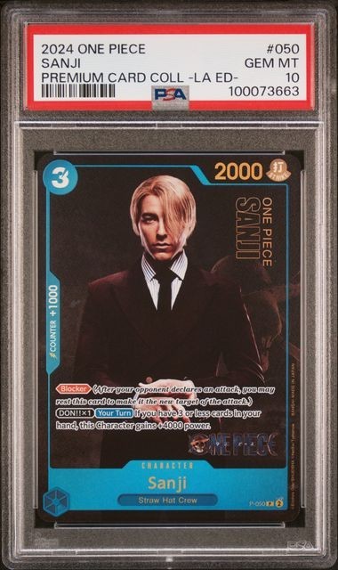 2024 One Piece Premium Card Collection – Live Action Edition- Sanji #050 PSA 10