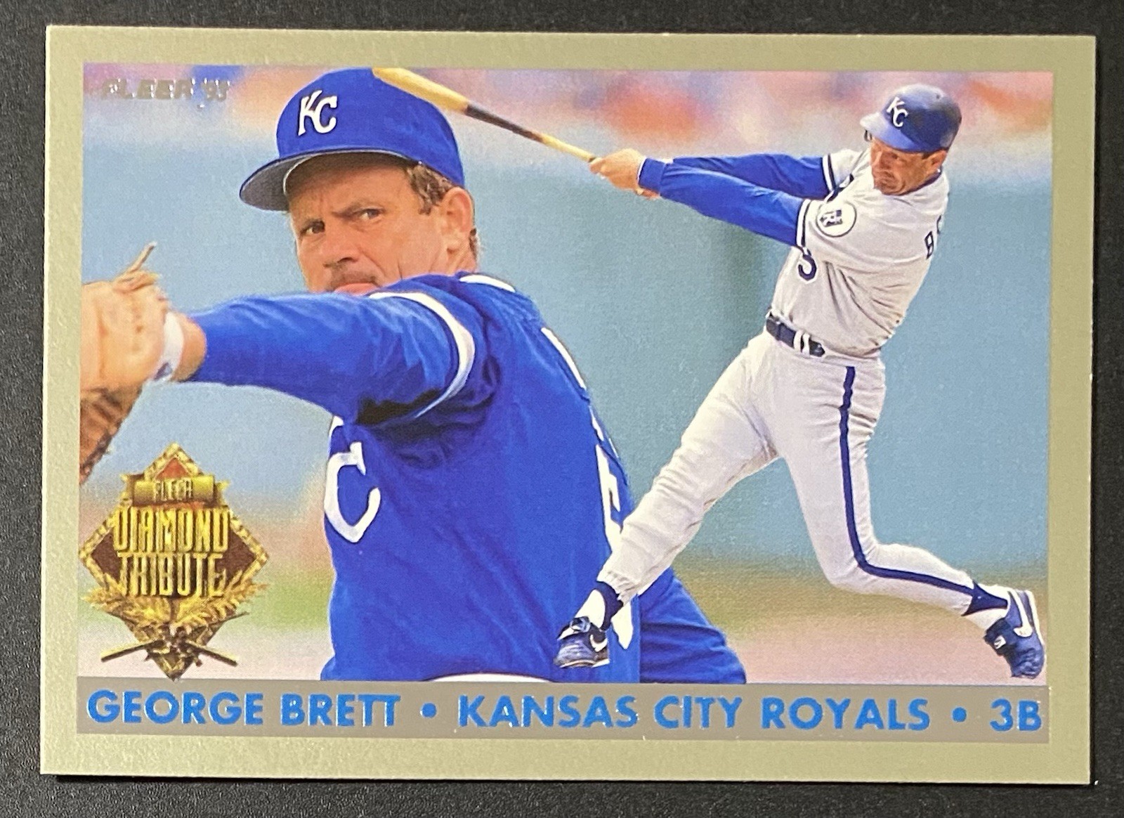 George Brett 1993 Fleer / Diamond Tribute / 2 of 10 Factory Update Set Insert