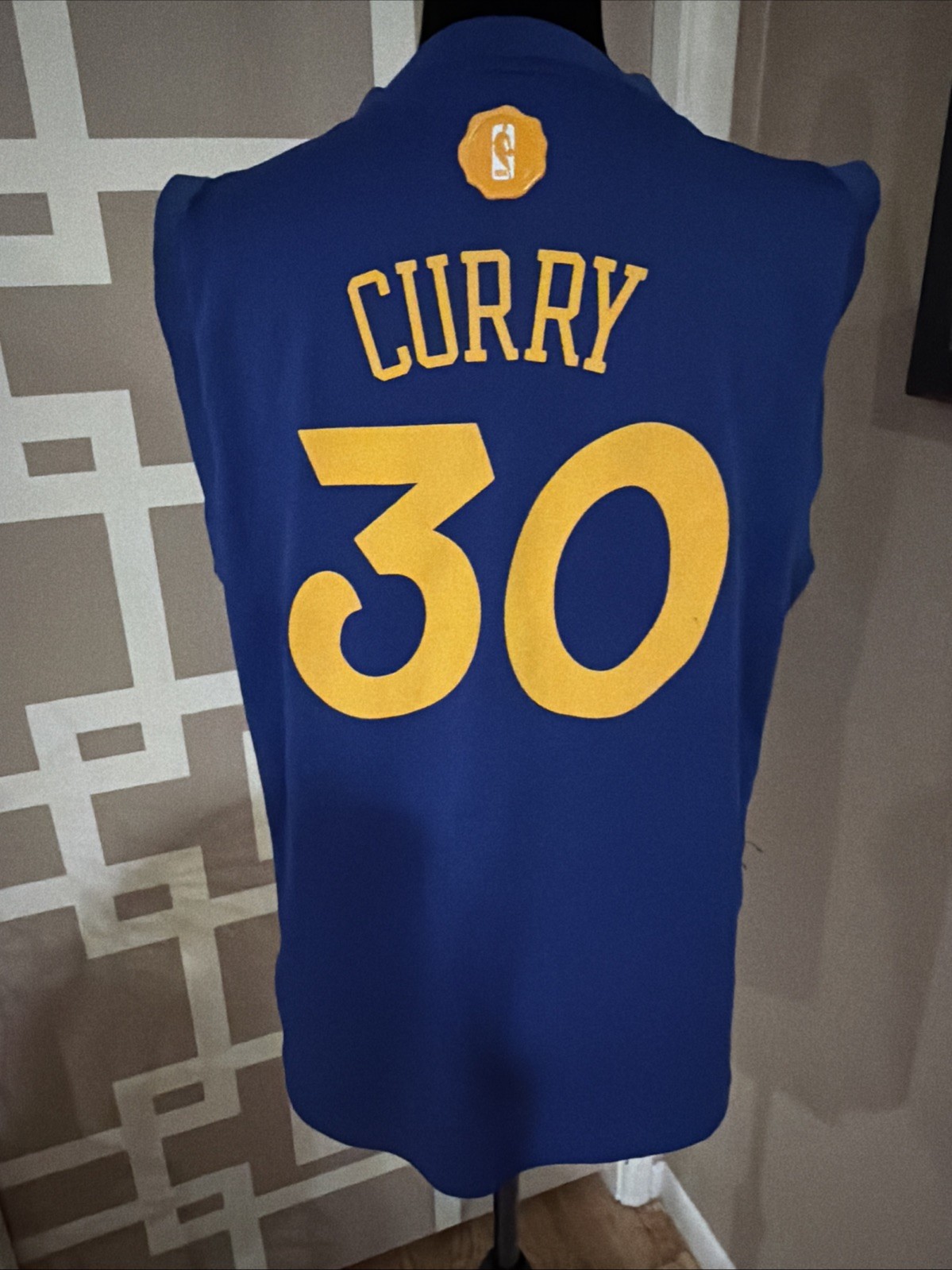 2016 Golden State Warriors Stephen Curry Adidas Wingman Christmas Day Jersey