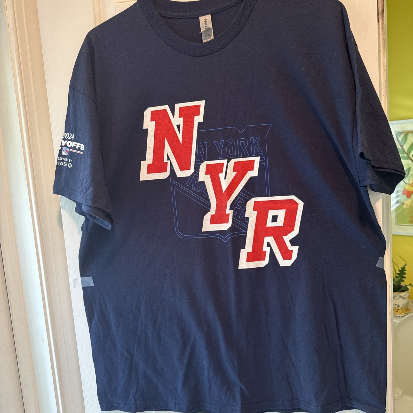2024 New York Rangers NYR Stanley Cup ECF Round 3 Game 1 Playoff T-Shirt XL MSG