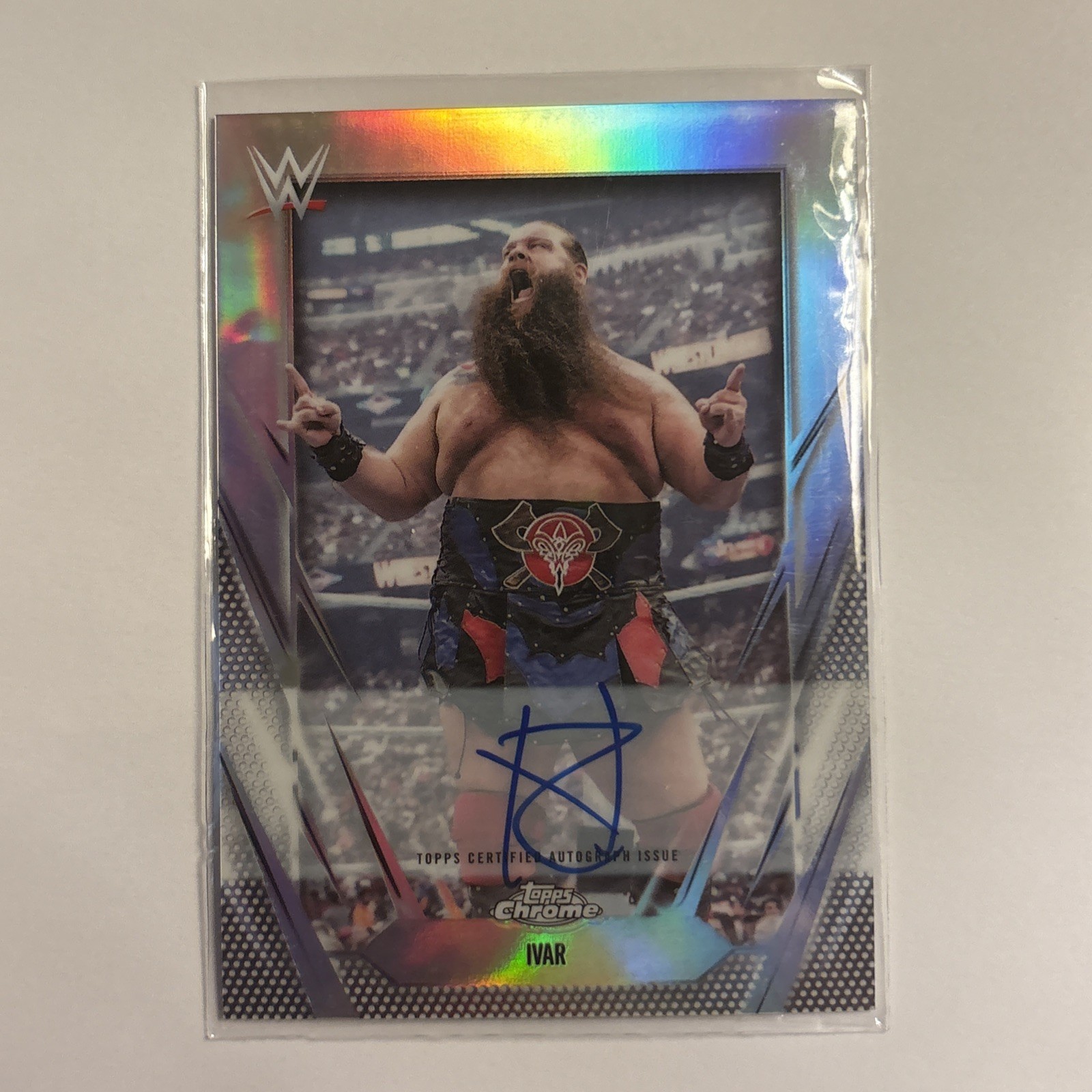 2026 Topps Chrome WWE Ivar Refractor Auto