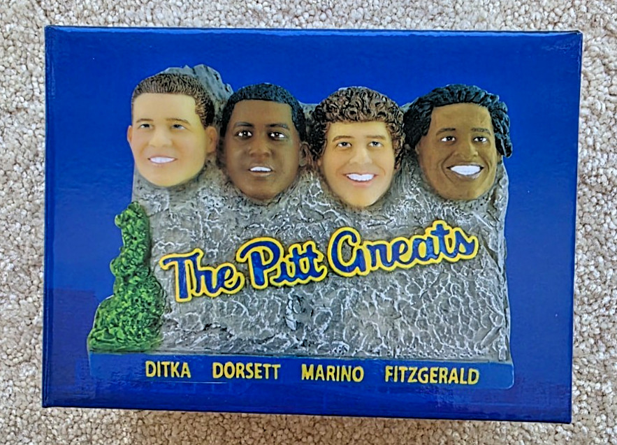 The Pitt Greats Mt Rushmore Pitt Figurine Ditka Dorsett Marino Fitzgerald NIB