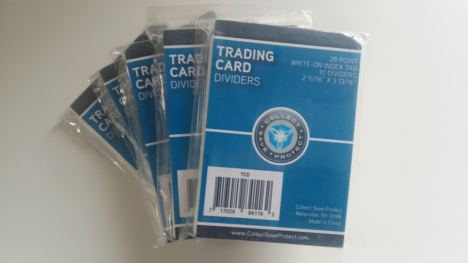 CSP 10ct Pkgs White Card Dividers Card Protector Lot of 5 2 11/16×3 13/16 NIP *
