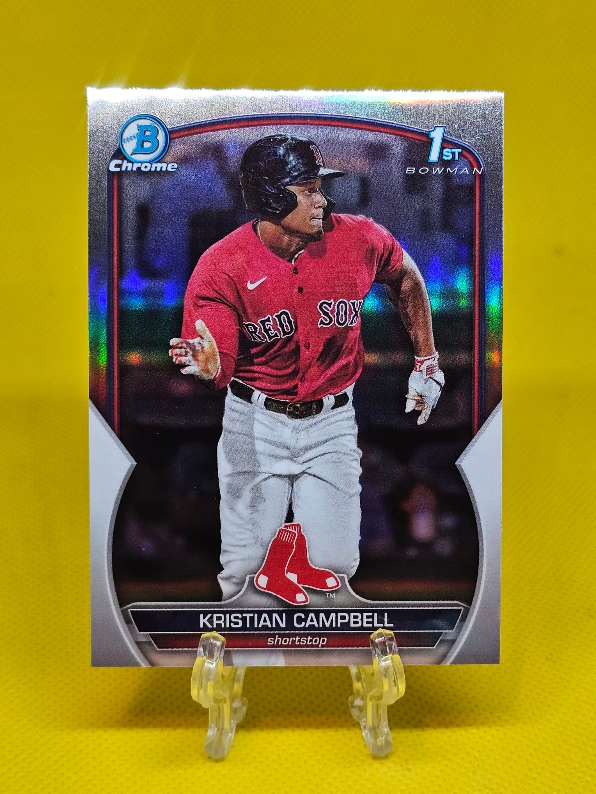 2023 Bowman Draft Chrome #BDC-125 Refractor 1st RC Kristian Campbell Red Sox