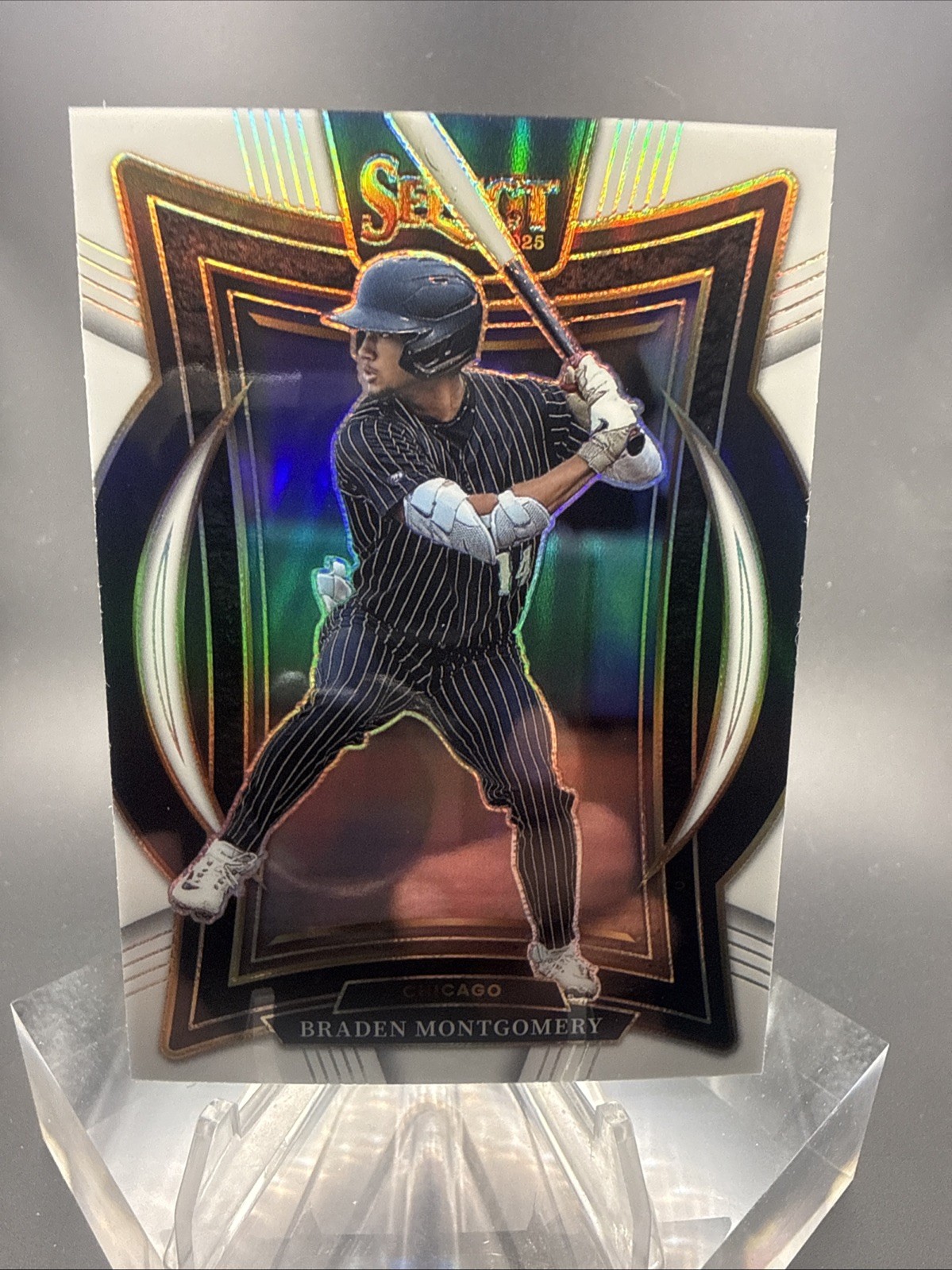 2025 Panini Select Braden Montgomery Concourse WHITE PRIZM SP 98/99 White Sox RC
