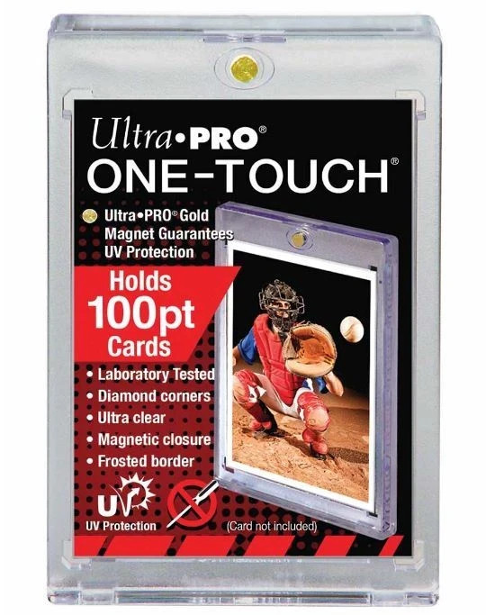(3-Pack Ultra Pro One Touch Magnetic Card Holder 100pt w UV Extra Thick Size