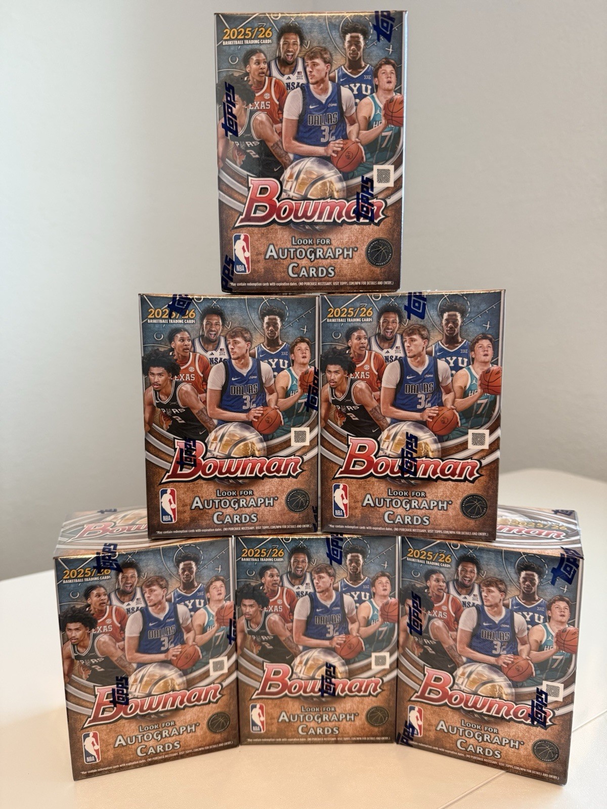 2025-26 Topps Bowman Basketball Blaster Box Factory Sealed