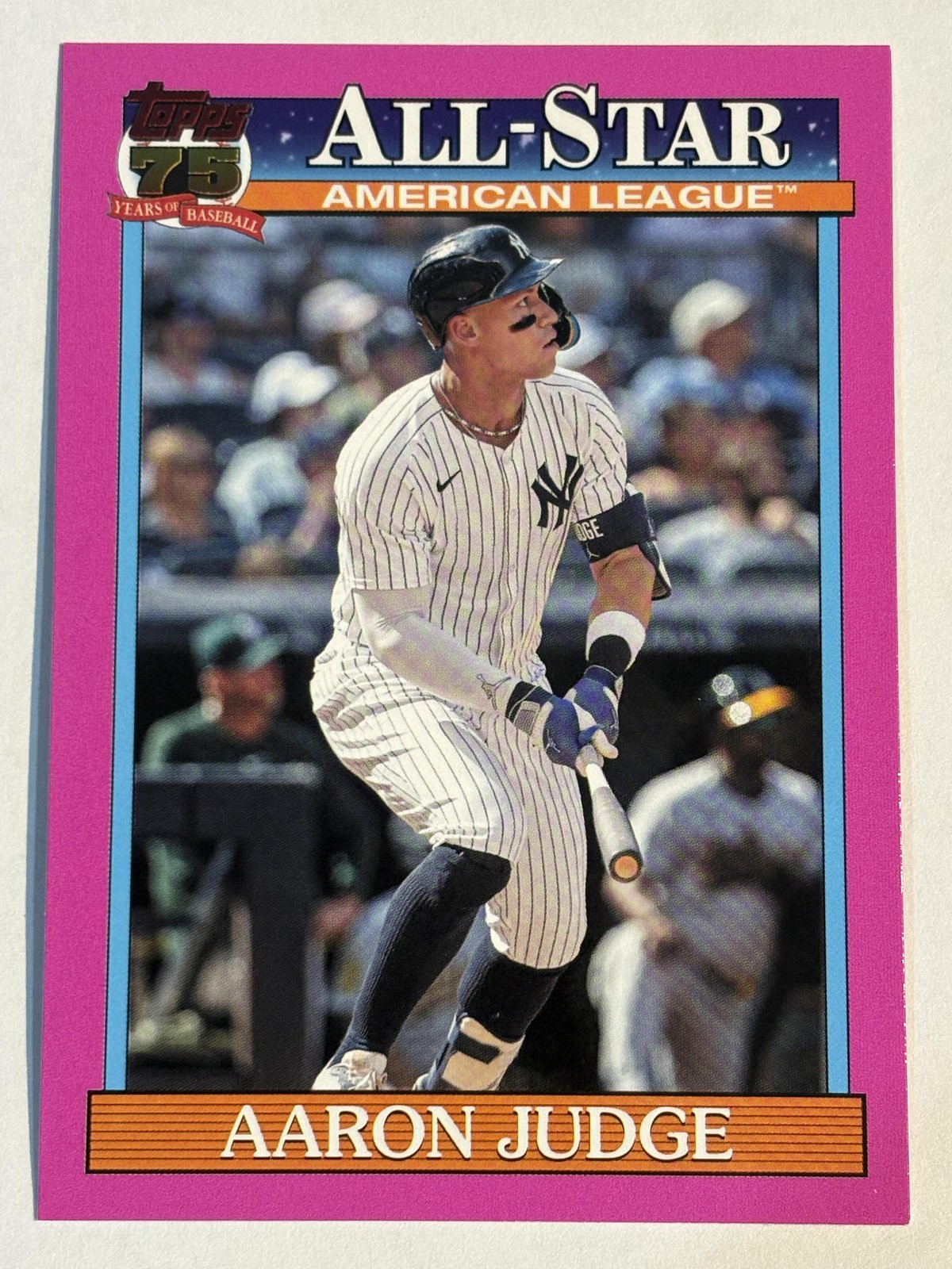 2026 Topps 75 Series 2 All-Star Pink Boarder #91AS-1 Aaron Judge
