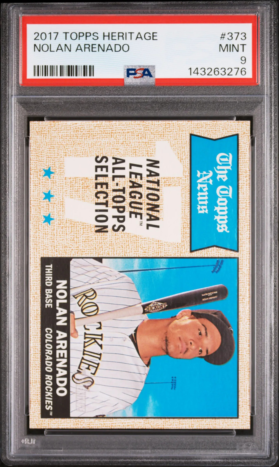 2017 Topps Heritage Nolan Arenado #373 PSA 9